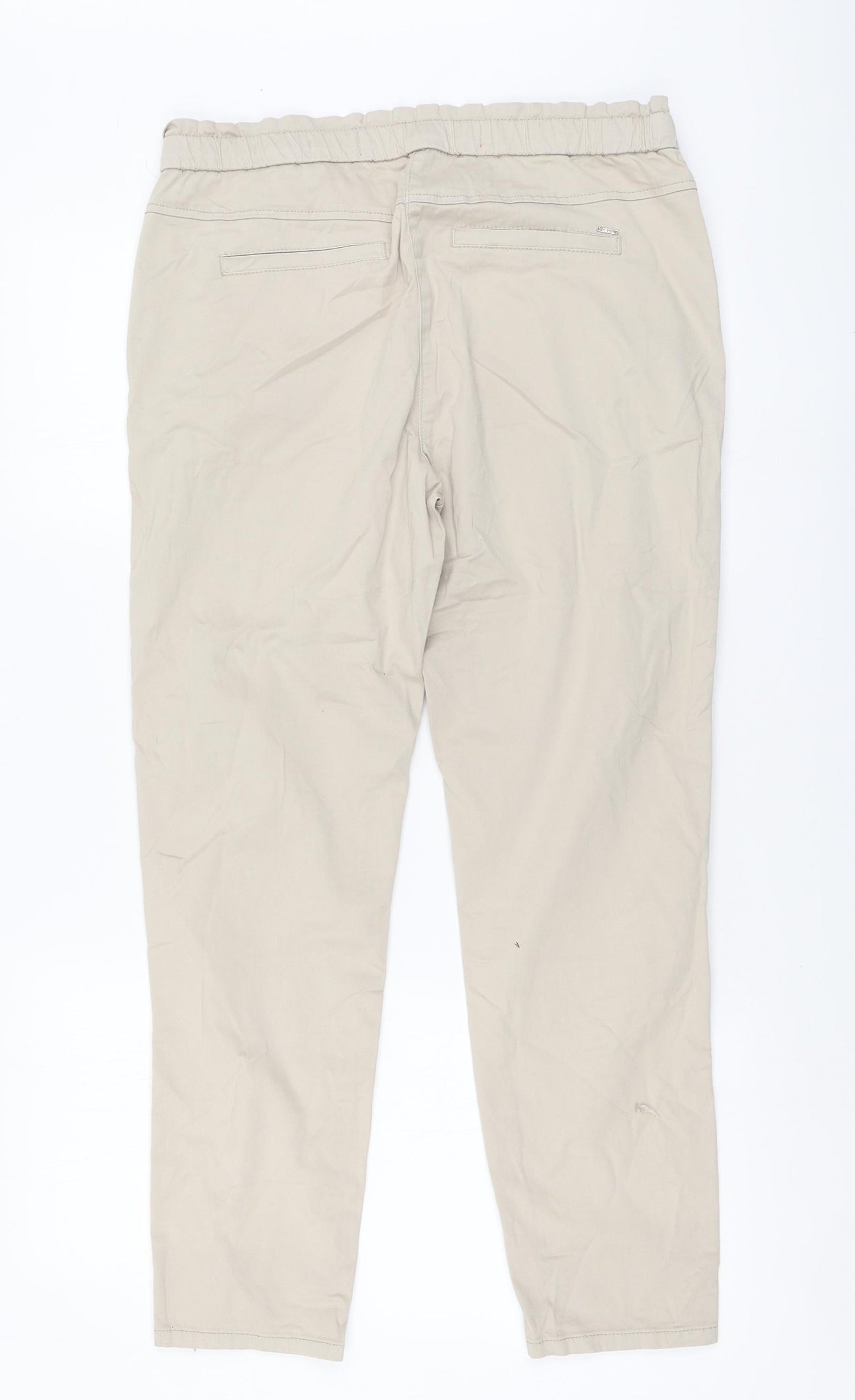 We Love Chelsea Womens Beige Cotton Chino Trousers Size 28 L28 in Regular