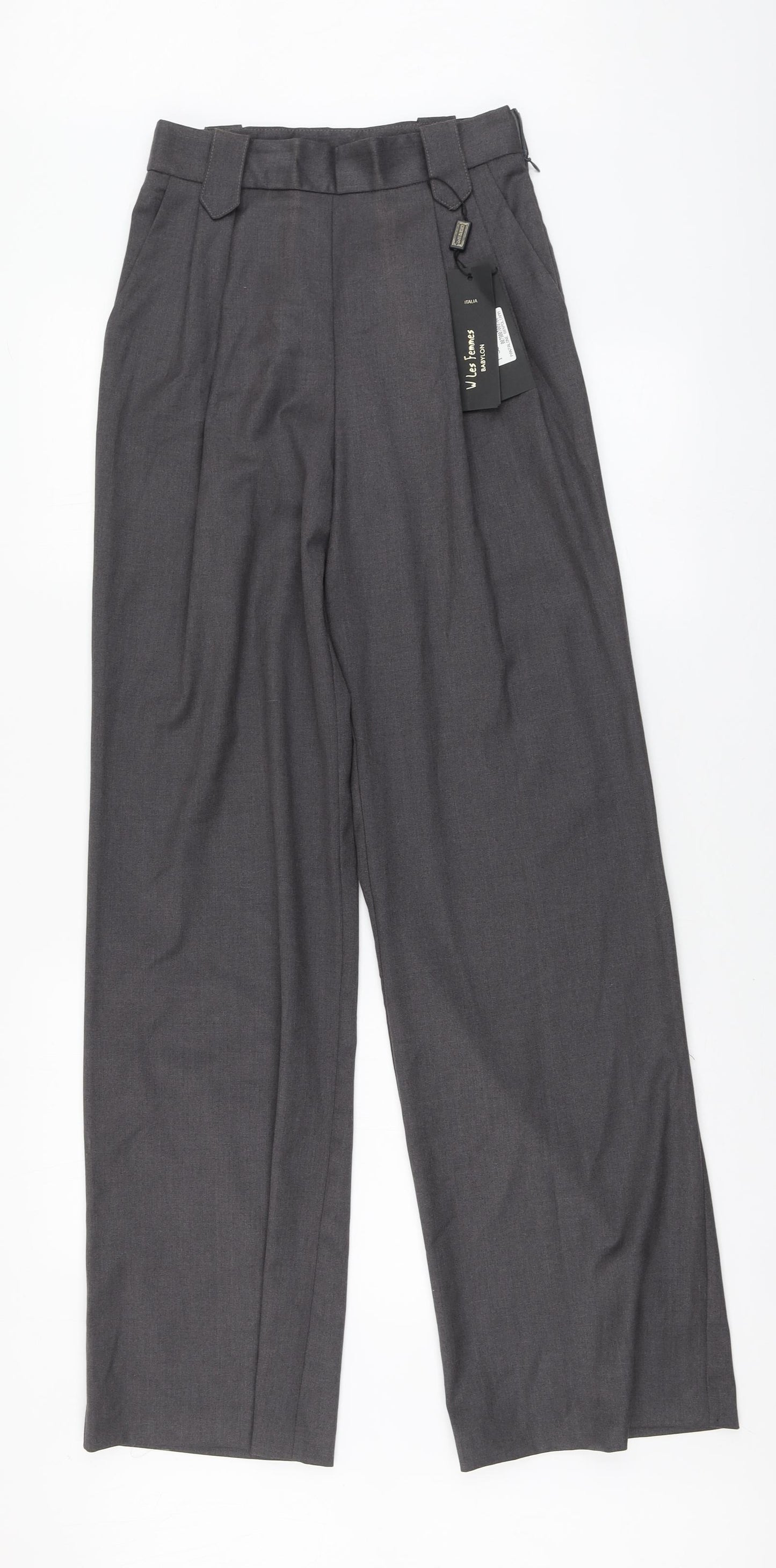 Babylon Womens Grey Polyamide Trousers Size 12 L33 in Regular
