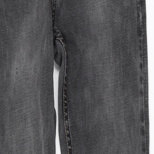 King Bon Mens Grey Cotton Skinny Jeans Size L L29 in Regular