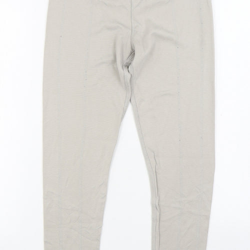 Workout Womens Grey Cotton Jogger Leggings Size S L28 in