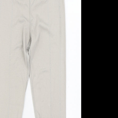 Workout Womens Grey Cotton Jogger Leggings Size S L28 in