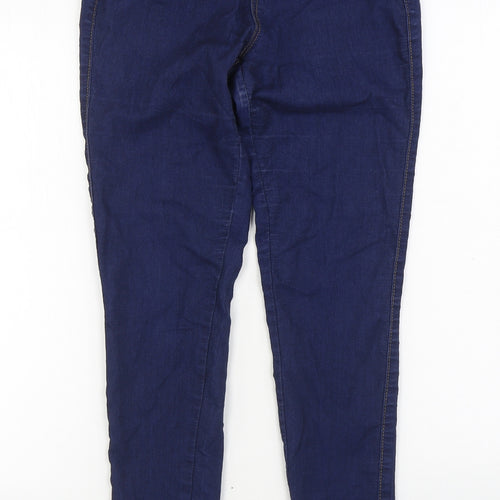Denim & Co. Womens Blue Cotton Jegging Jeans Size 8 L28 in Regular