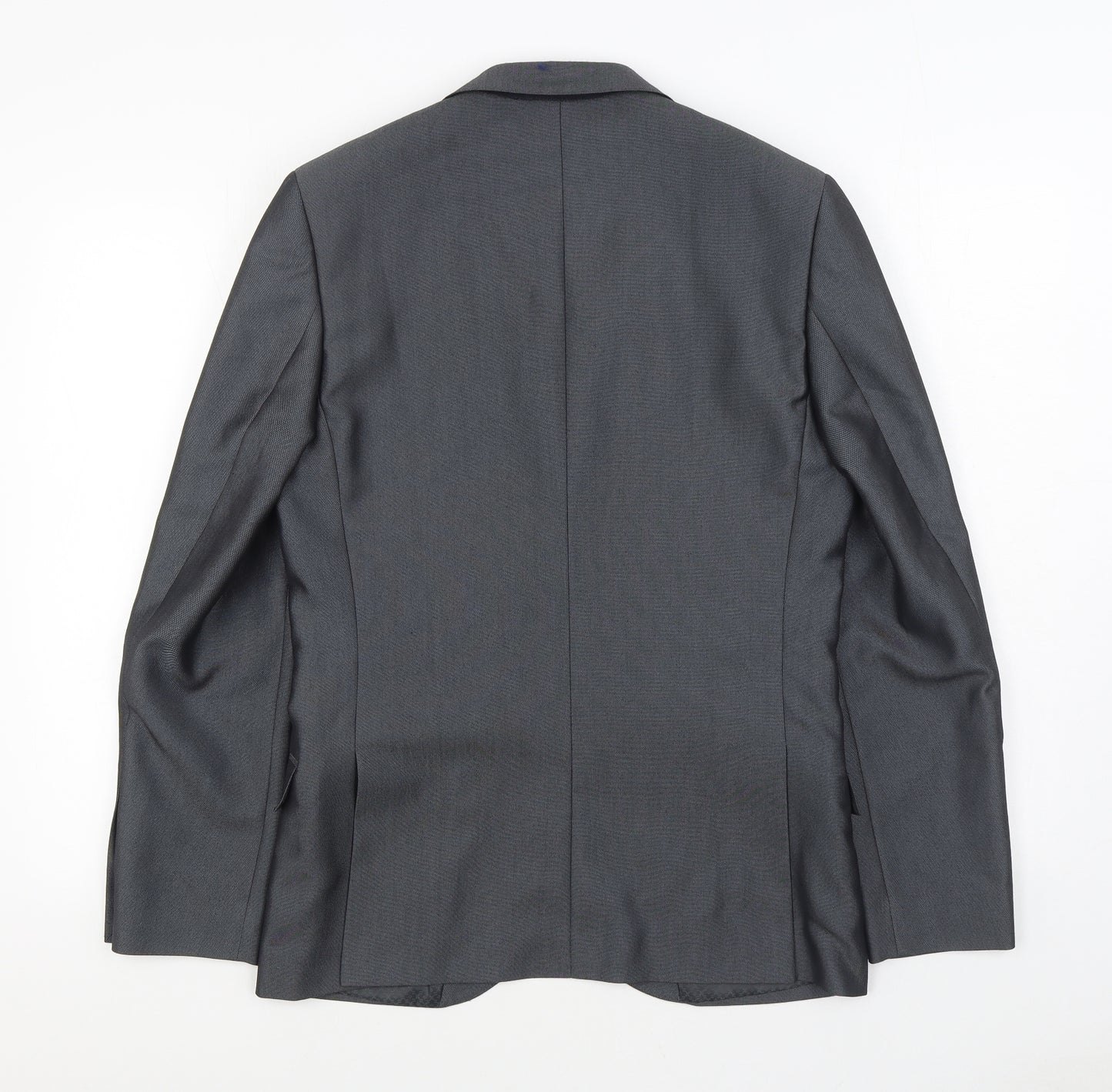 Ventuno 21 Mens Grey Polyester Jacket Suit Jacket Size 38