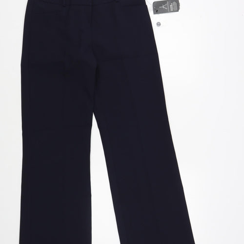 Atmosphere Womens Blue Polyester Dress Pants Trousers Size 8 L31 in Regular Hook & Eye