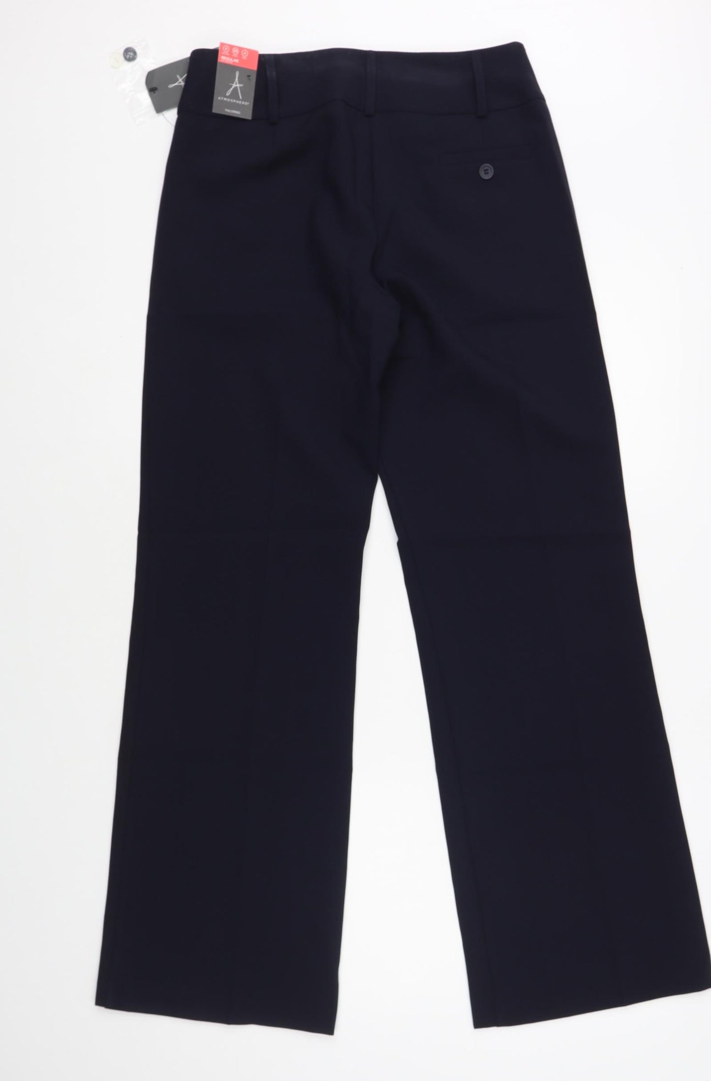 Atmosphere Womens Blue Polyester Dress Pants Trousers Size 8 L31 in Regular Hook & Eye