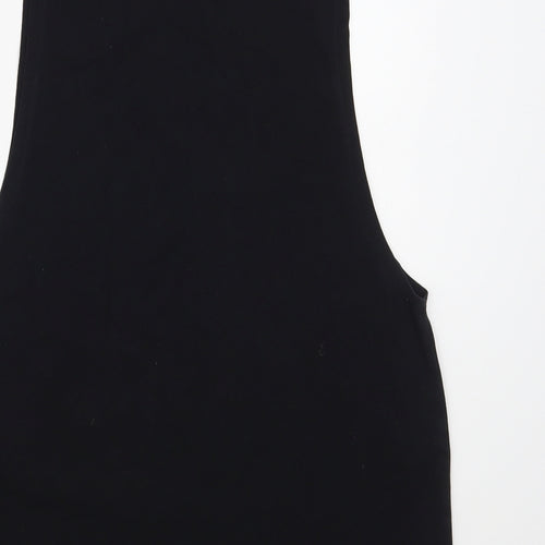 Doyoueven Mens Black Cotton T-Shirt Size L Crew Neck