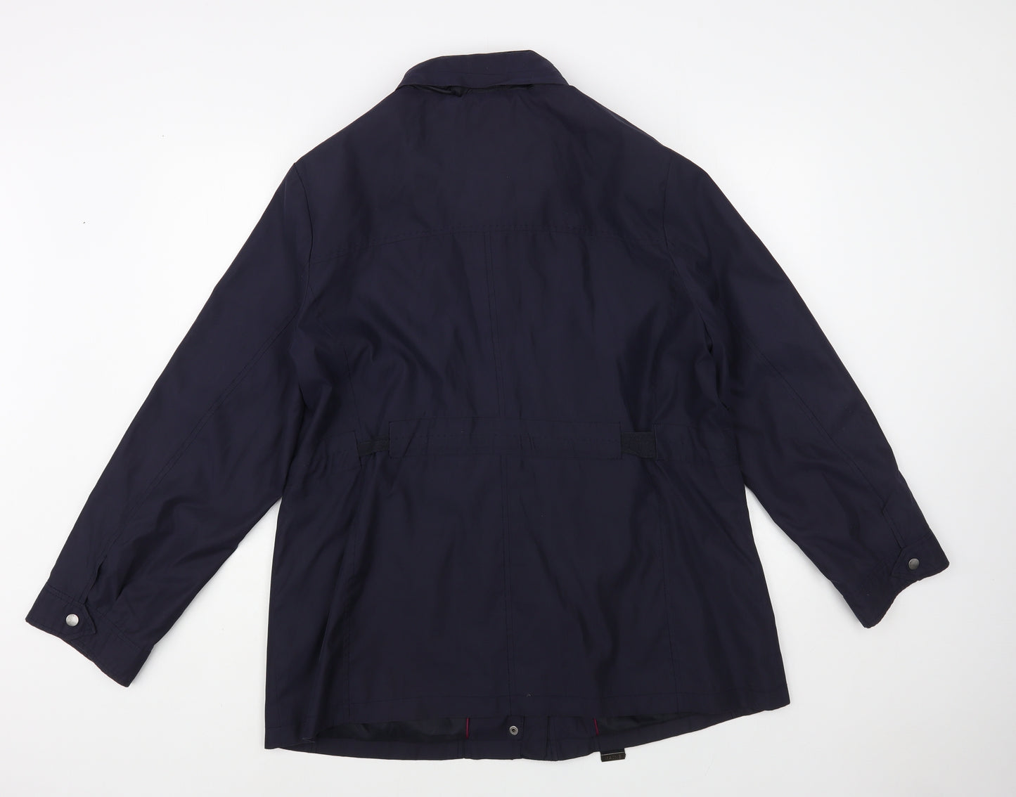 Maine New England Womens Blue Windbreaker Jacket Size 20 Zip