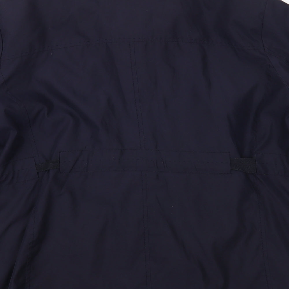 Maine New England Womens Blue Windbreaker Jacket Size 20 Zip