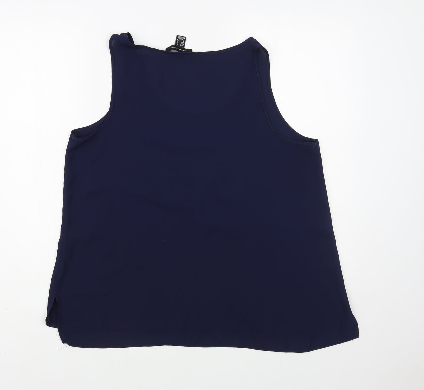 Atmosphere Womens Blue Polyester Basic Blouse Size 16 Boat Neck