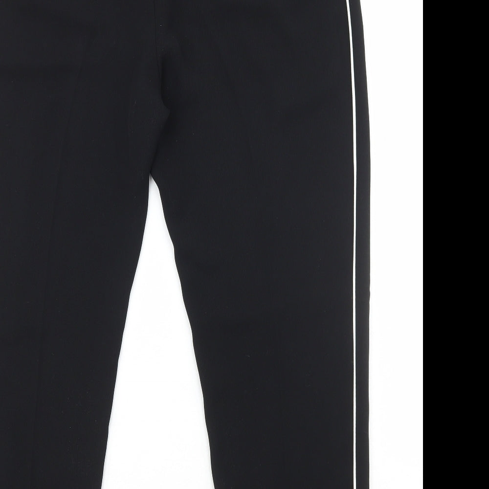 Dunnes Womens Black Polyester Trousers Size 14 L27 in Regular