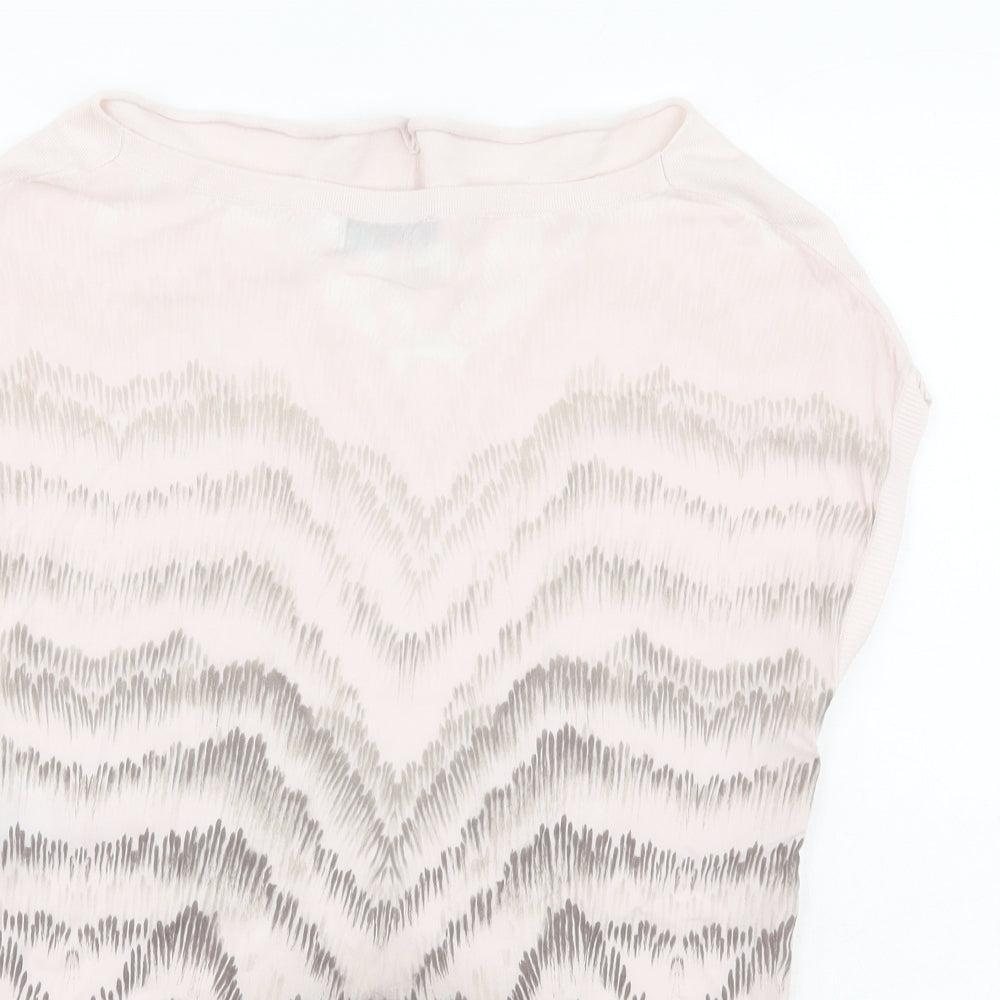 Mint Velvet Womens Pink Viscose Basic Tank Size 8 Round Neck