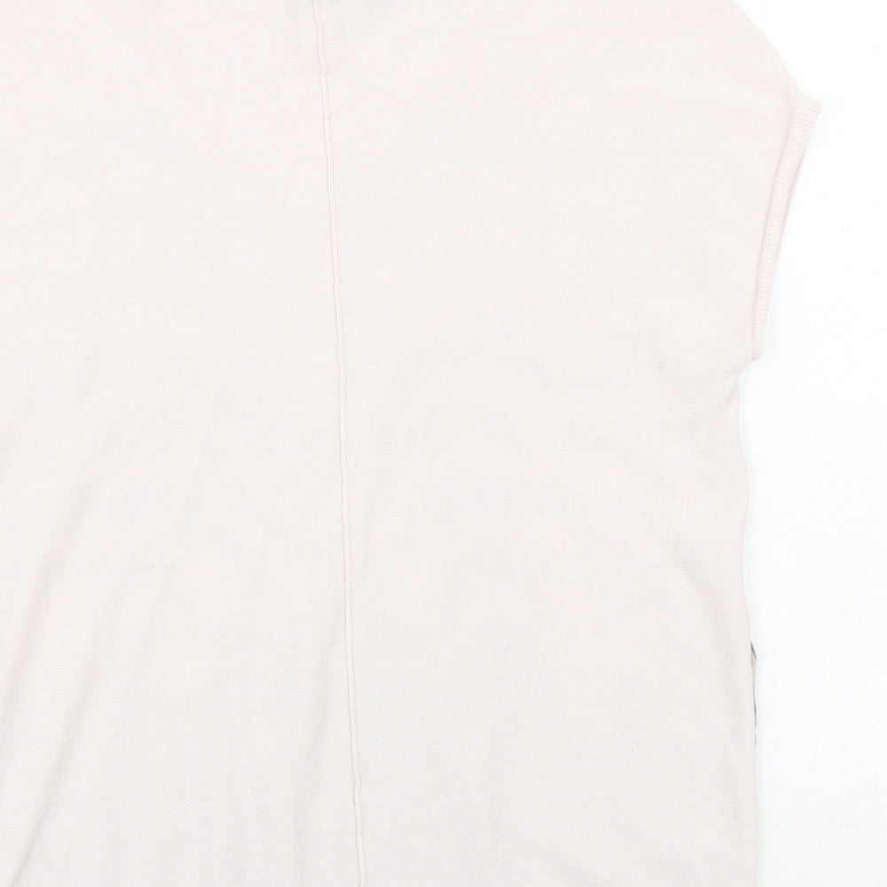 Mint Velvet Womens Pink Viscose Basic Tank Size 8 Round Neck
