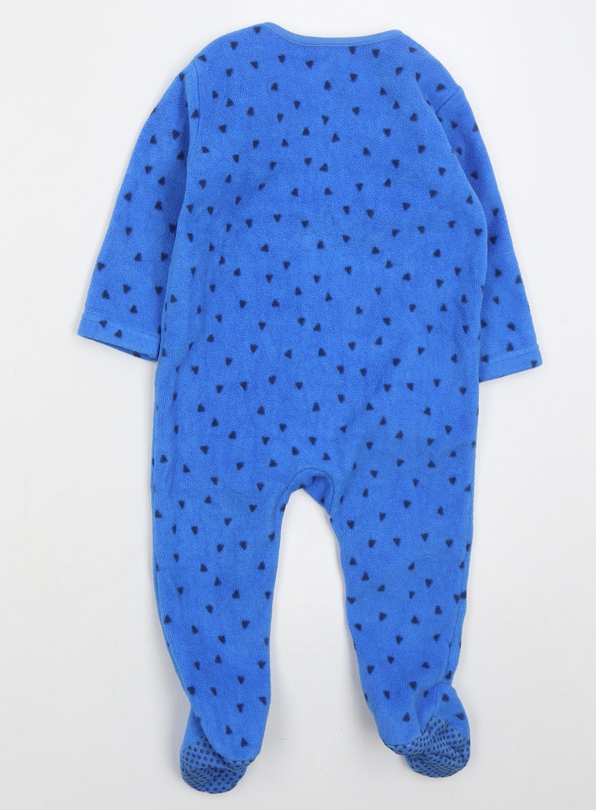 Dunnes Boys Blue Geometric Polyester Cami One Piece Size 9-12 Months Zip - Sleepy-Saurus