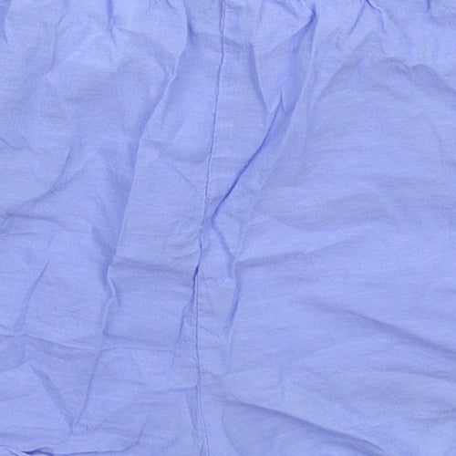 F&M Girls Blue Cotton Mom Shorts Size 13-14 Years Regular