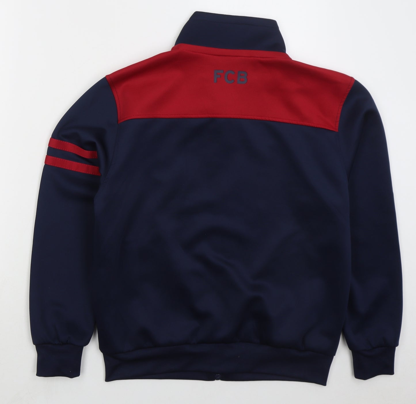 Rogers Boys Blue Jacket Size 16 Years Zip - FCB Barcelona