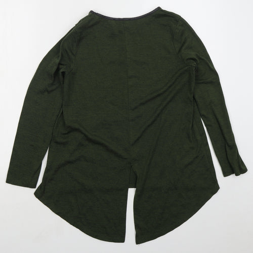 Primark Womens Green Round Neck Polyester Pullover Jumper Size 10