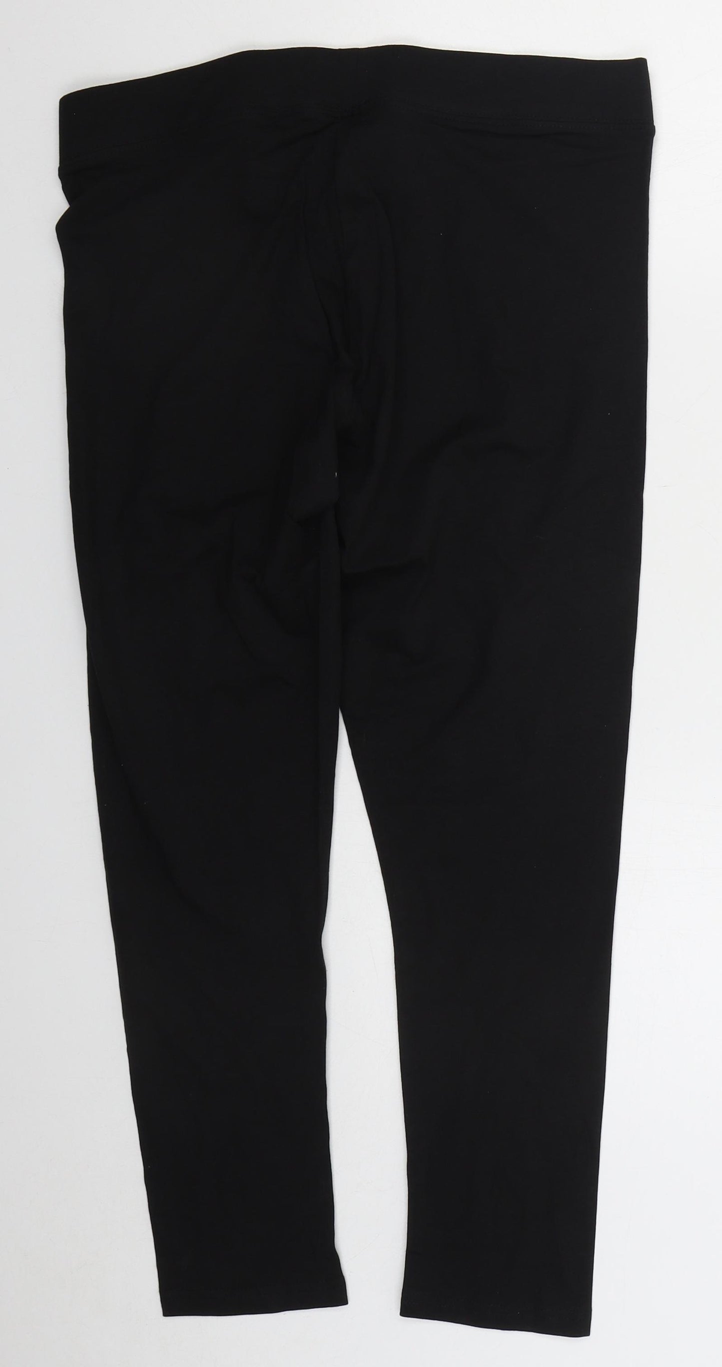 Dunnes Womens Black Cotton Carrot Leggings Size L L26 in