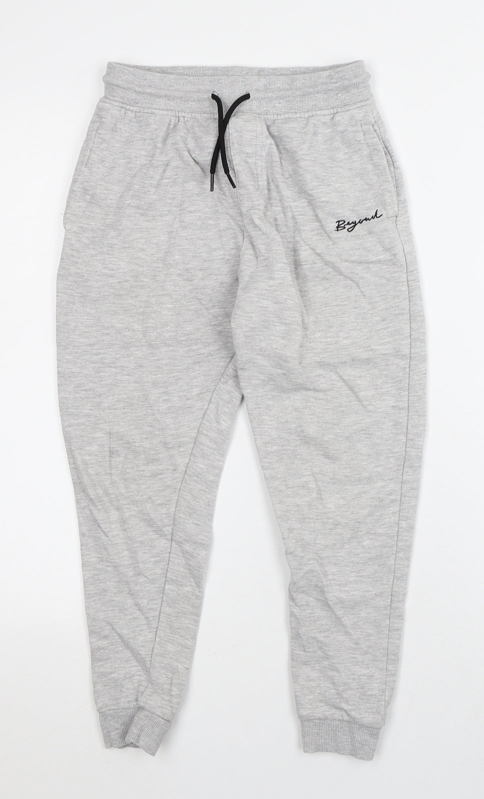 George Boys Grey Cotton Sweatpants Trousers Size 9-10 Years Regular