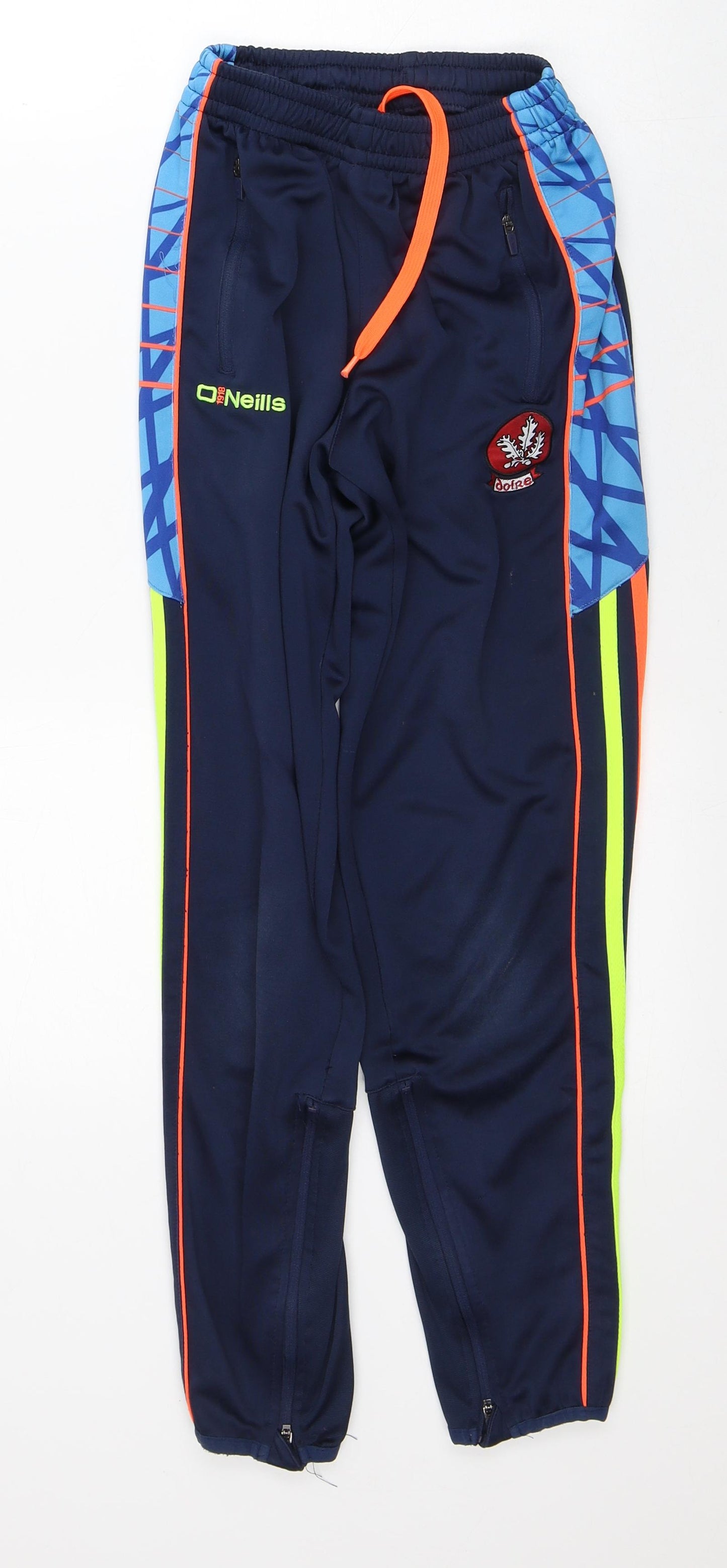 O'Neill Boys Blue Geometric Polyester Capri Trousers Size 10-11 Years Regular - Tracksuit Trousers