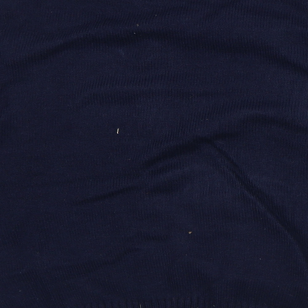 Matalan Boys Blue Crew Neck Geometric Acrylic Pullover Jumper Size 10 Years - Christmas