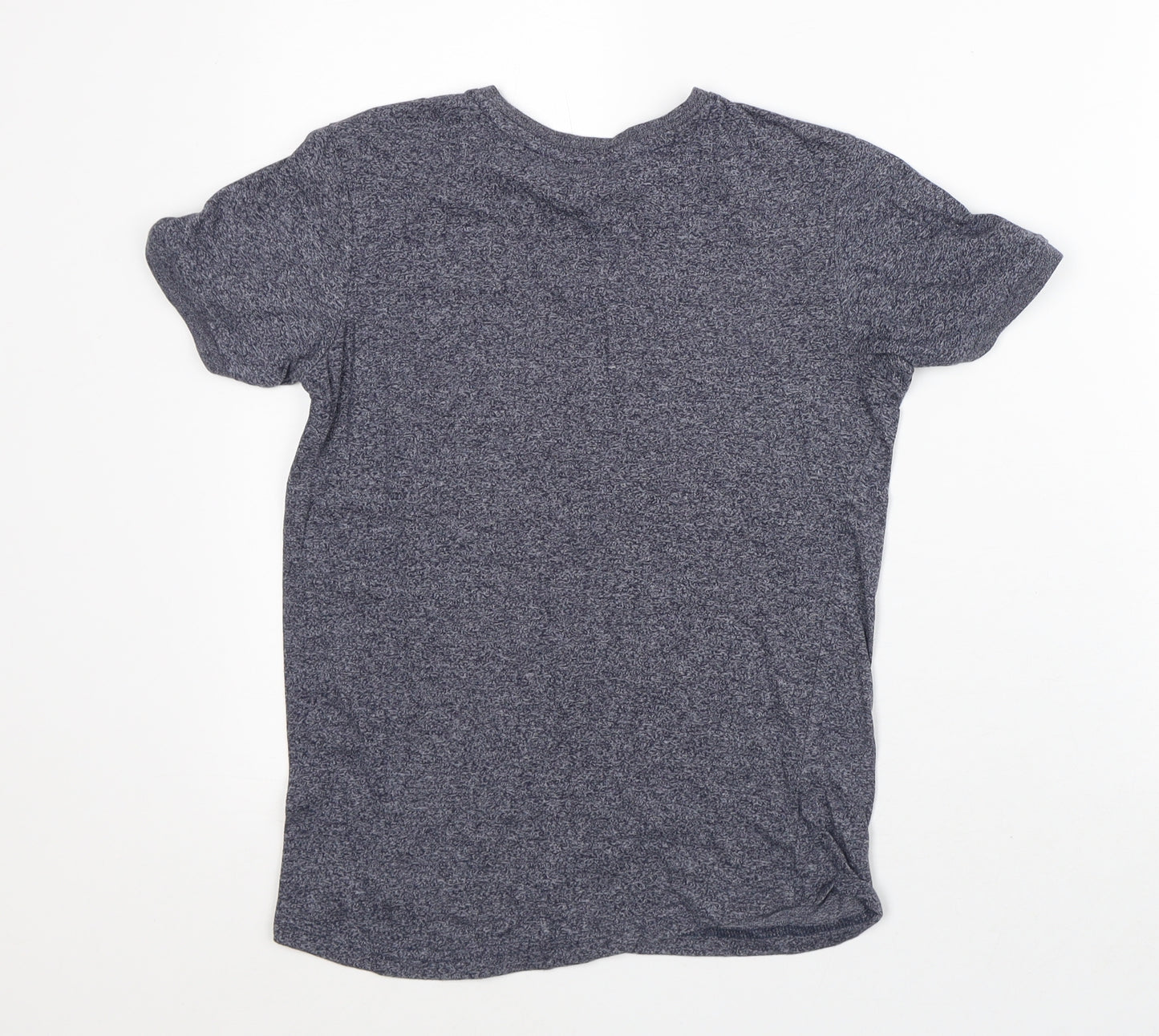 George Boys Grey Geometric Cotton Basic T-Shirt Size 9-10 Years Crew Neck - Epic