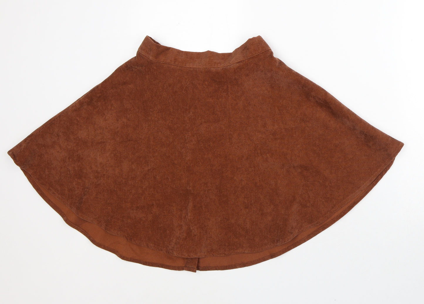 SheIn Womens Brown Polyester A-Line Skirt Size S