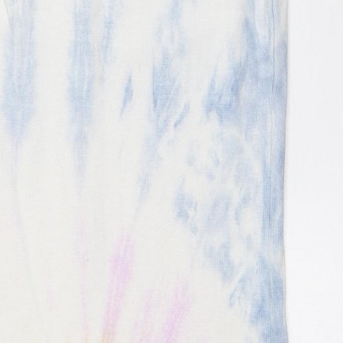 Sixth June Womens Multicoloured Geometric Polyester Pencil Dress Size L Round Neck - Tie Dye