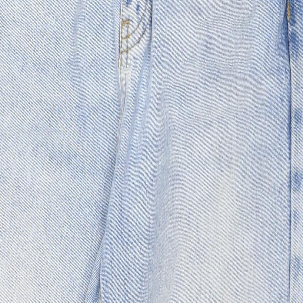 Pull&Bear Womens Blue Cotton Tapered Jeans Size 8 L26 in Regular