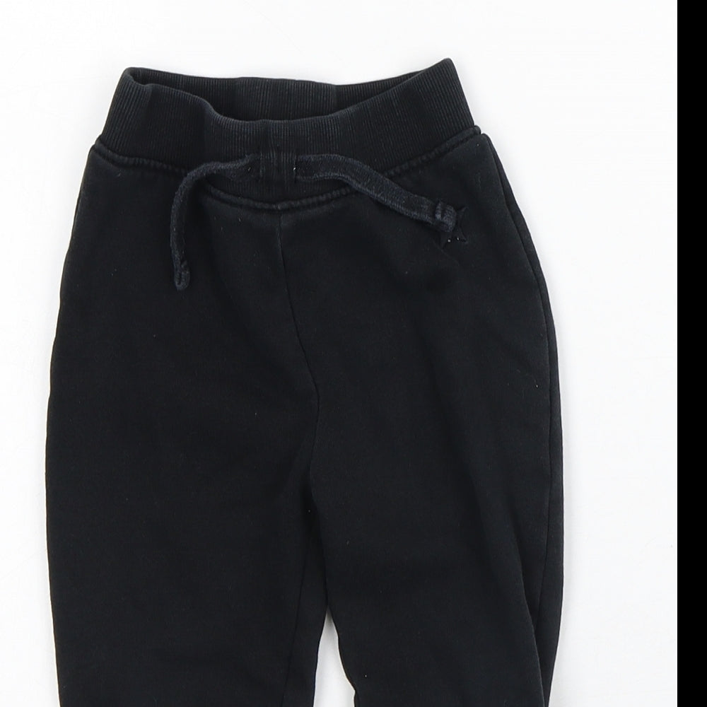 Dunnes Stores Boys Black Polyester Sweatpants Trousers Size 2-3 Years Regular