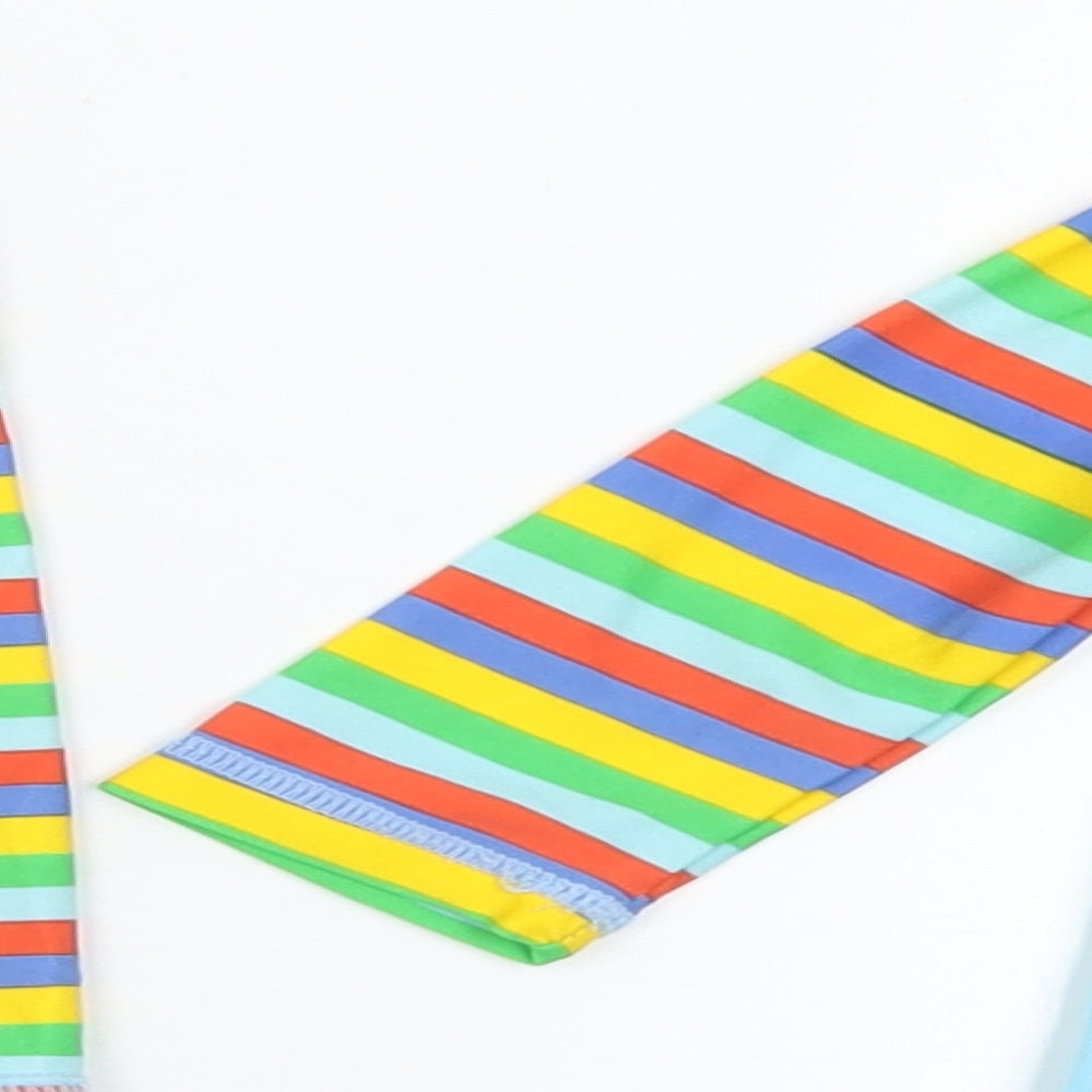 Holiday Shop Baby Multicoloured Striped Nylon Shorts Set Outfit/Set Size 18-24 Months Zip - Swimming Set