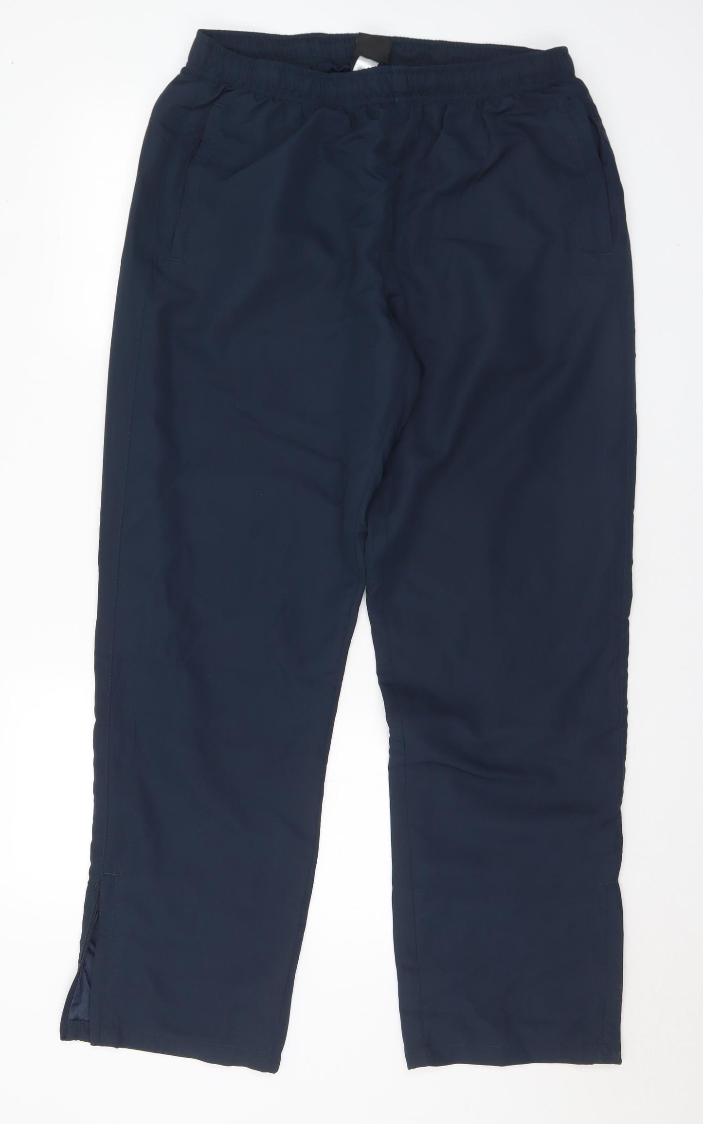 Dunnes Stores Mens Blue Polyester Track Pants Trousers Size L L31 in Regular