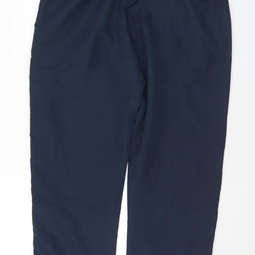 Dunnes Stores Mens Blue Polyester Track Pants Trousers Size L L31 in Regular