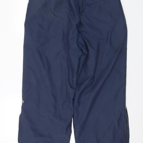 Ping Mens Blue Polyester Rain Trousers Trousers Size L L31 in Regular Drawstring