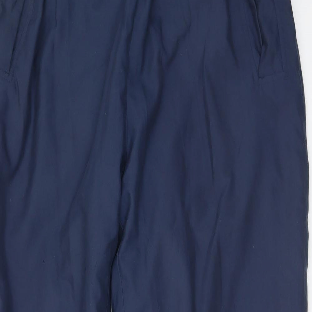 Ping Mens Blue Polyester Rain Trousers Trousers Size L L31 in Regular Drawstring