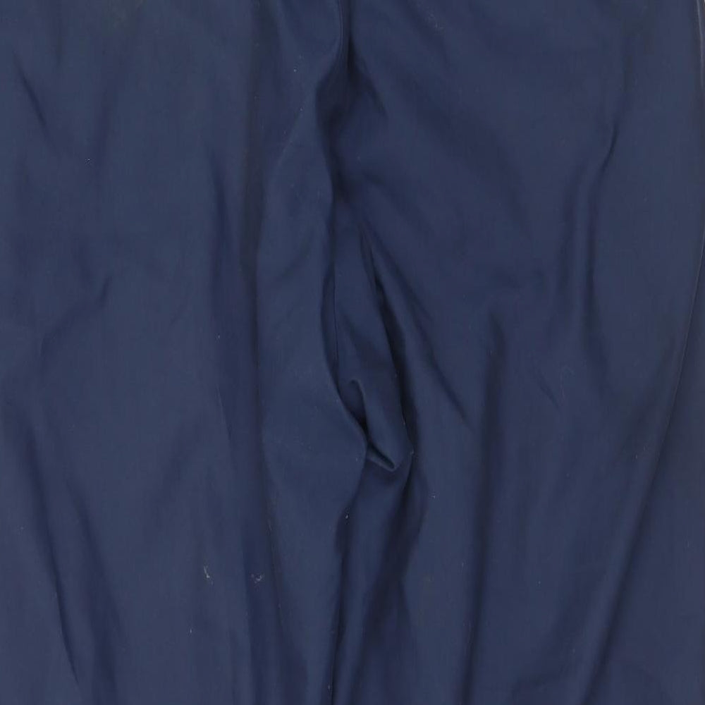 Ping Mens Blue Polyester Rain Trousers Trousers Size L L31 in Regular Drawstring