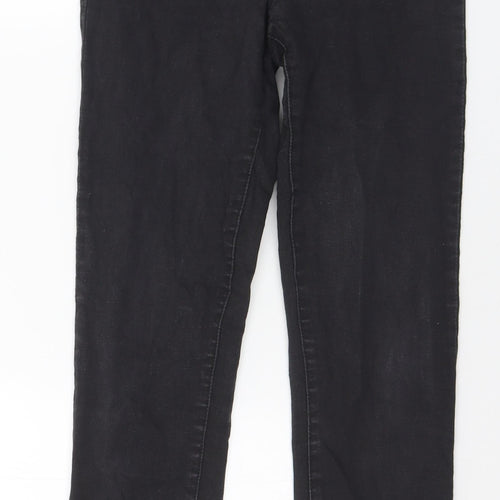 Bullhead Denim Co. Womens Black Cotton Skinny Jeans Size 10 L29 in Slim Button