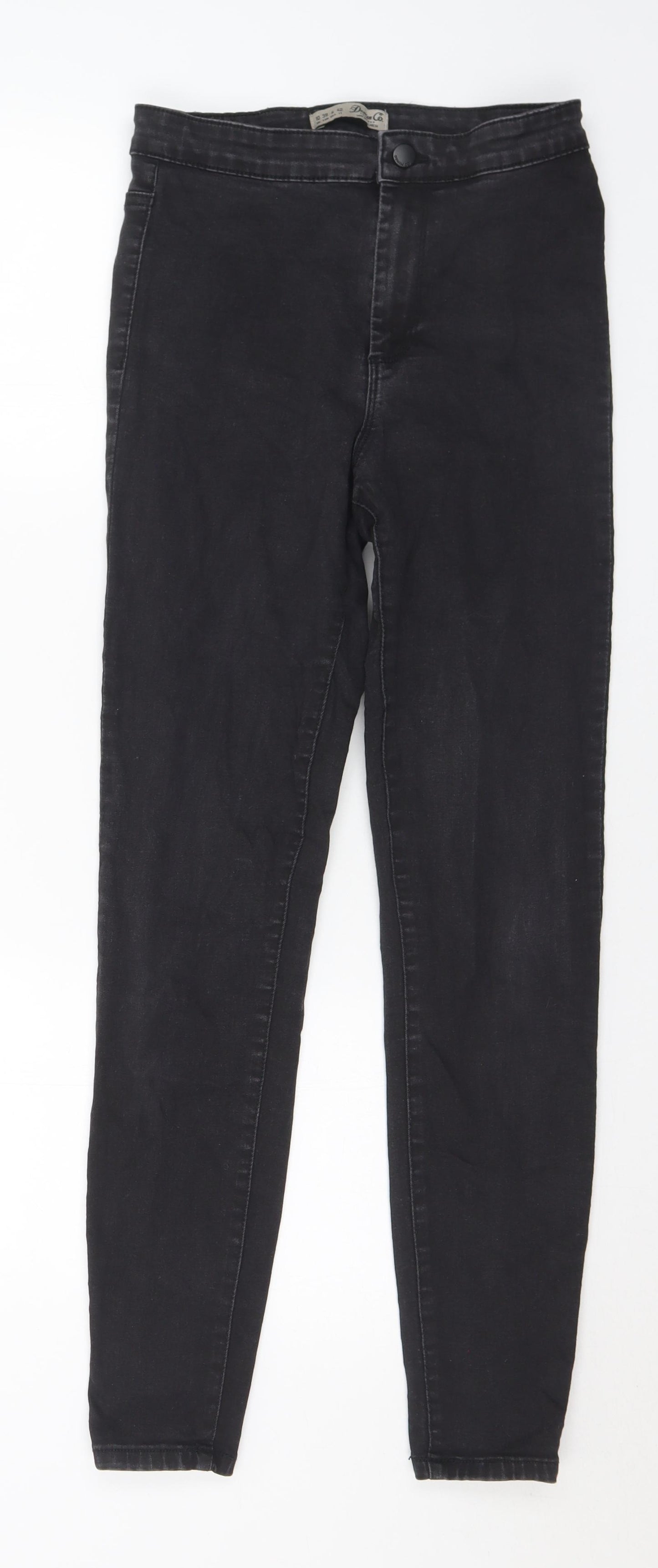 Bullhead Denim Co. Womens Black Cotton Skinny Jeans Size 10 L29 in Slim Button