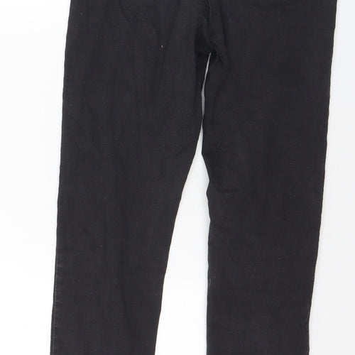 Bullhead Denim Co. Womens Black Cotton Skinny Jeans Size 10 L29 in Slim Button