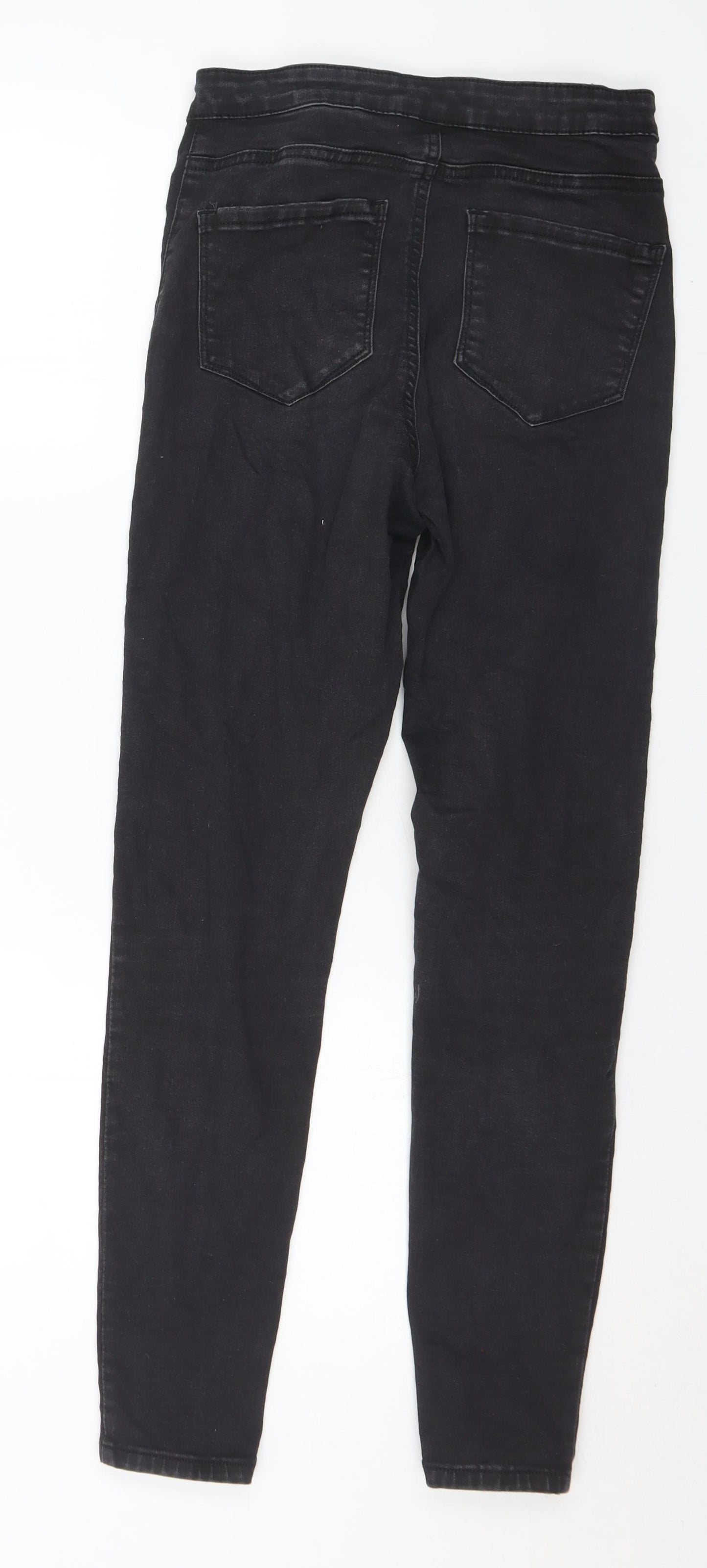 Bullhead Denim Co. Womens Black Cotton Skinny Jeans Size 10 L29 in Slim Button