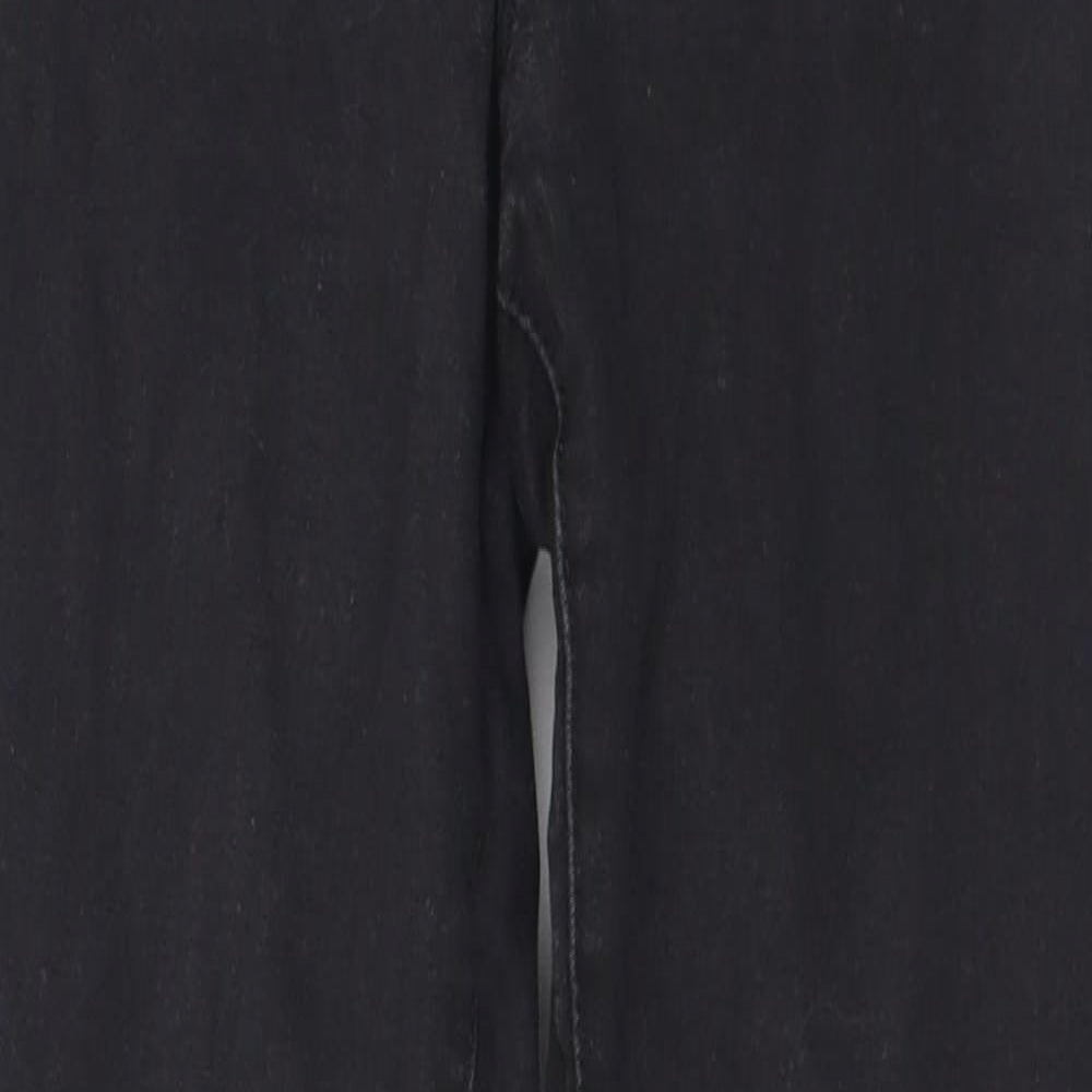 Bullhead Denim Co. Womens Black Cotton Skinny Jeans Size 10 L29 in Slim Button