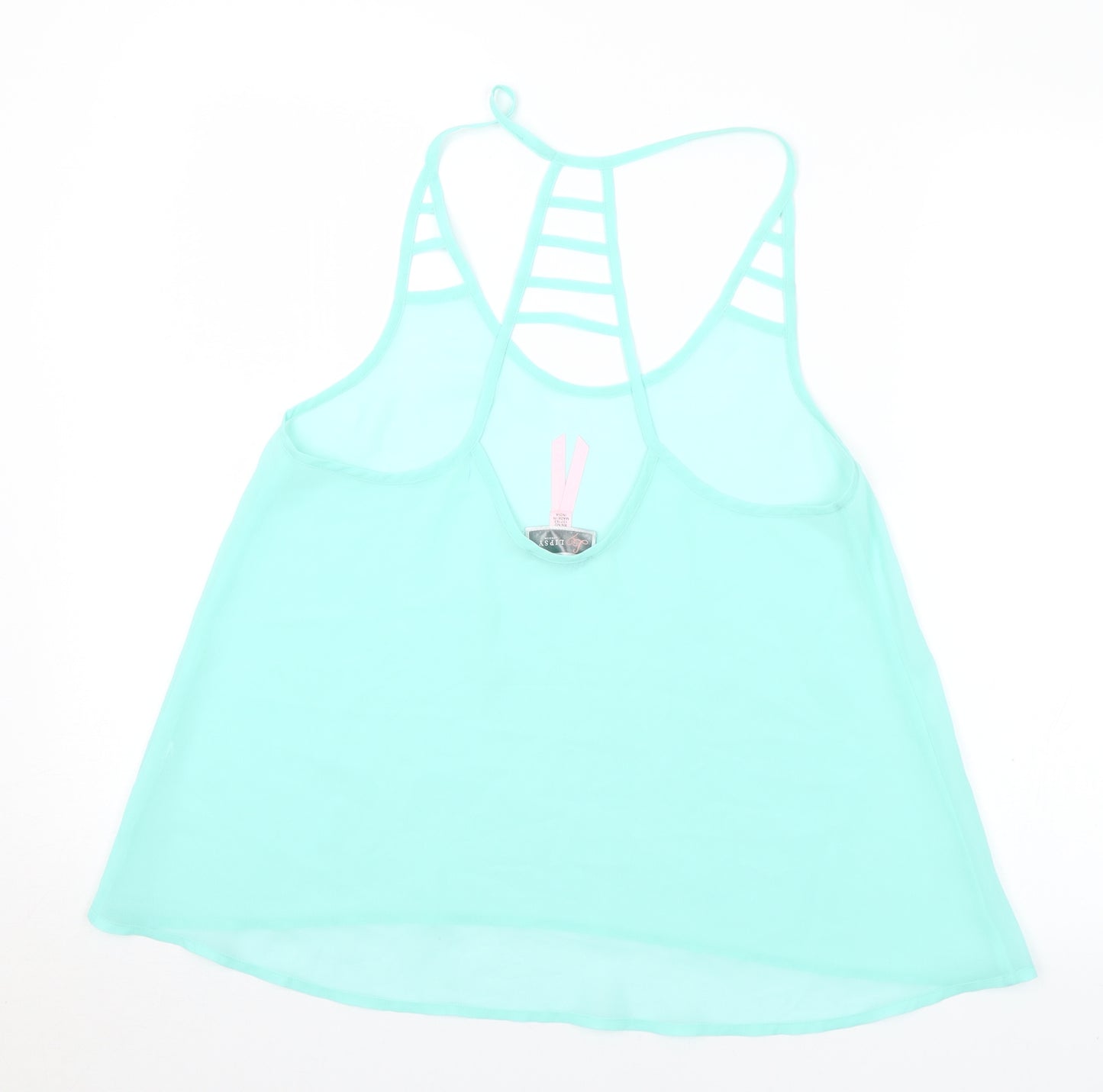 Lipsy Womens Green Polyester Camisole Blouse Size 10 Halter