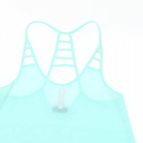 Lipsy Womens Green Polyester Camisole Blouse Size 10 Halter