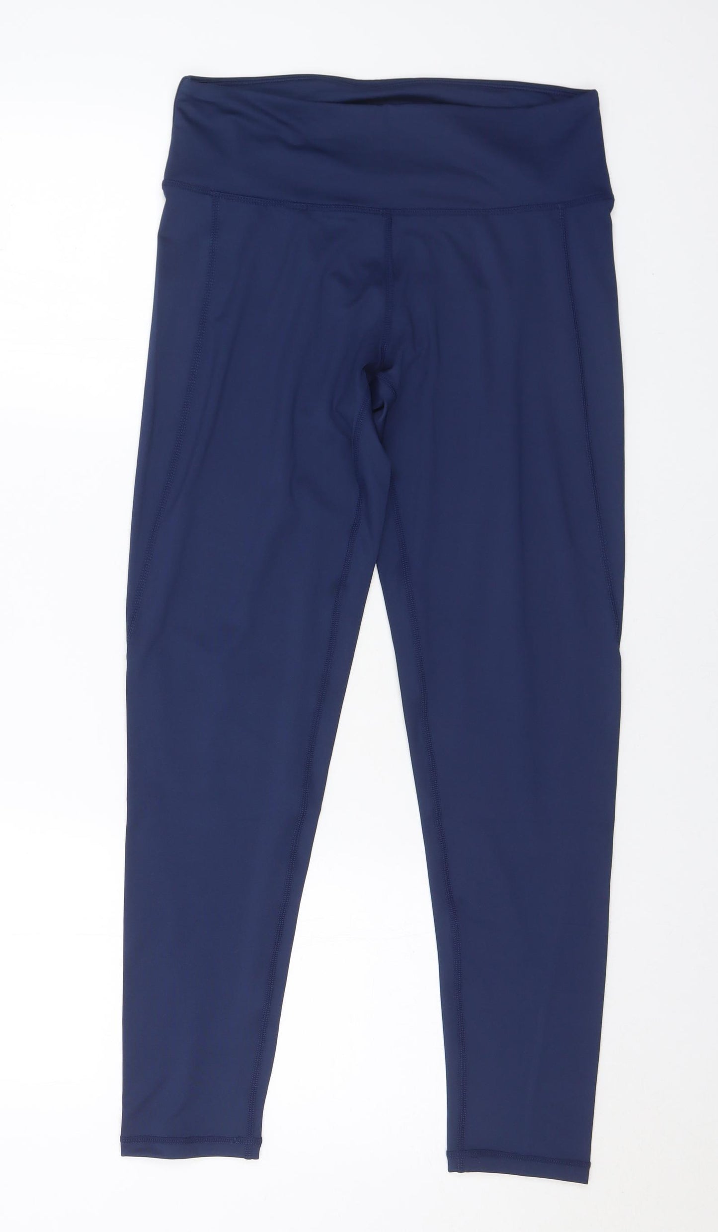 Saxnet Limited Womens Blue Polyester Pedal Pusher Leggings Size M L28 in Regular