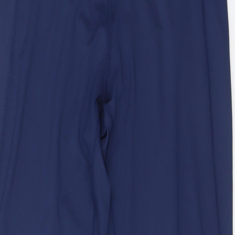 Saxnet Limited Womens Blue Polyester Pedal Pusher Leggings Size M L28 in Regular