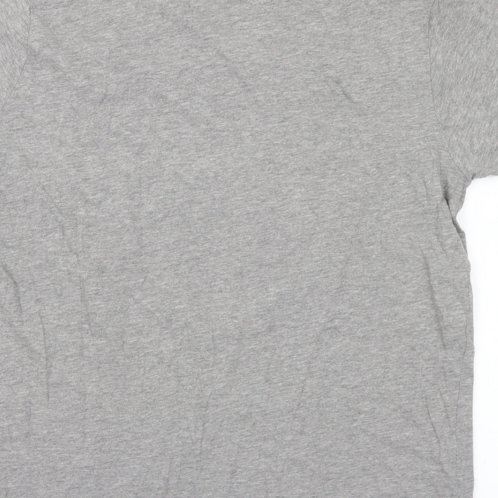 Primark Mens Grey Cotton T-Shirt Size L Crew Neck - Xbox
