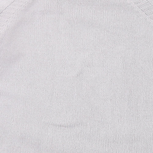 Bonmarché Womens Grey Round Neck Polyester Pullover Jumper Size 16