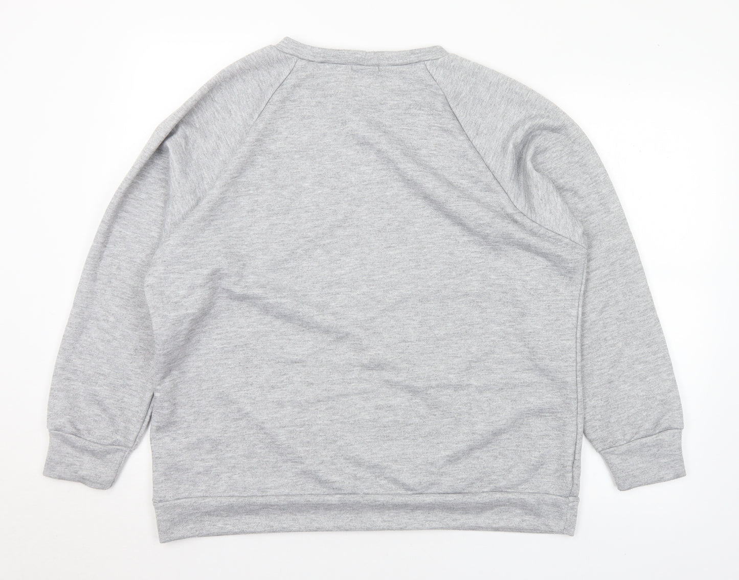 Roman Mens Grey Polyester Pullover Sweatshirt Size XL