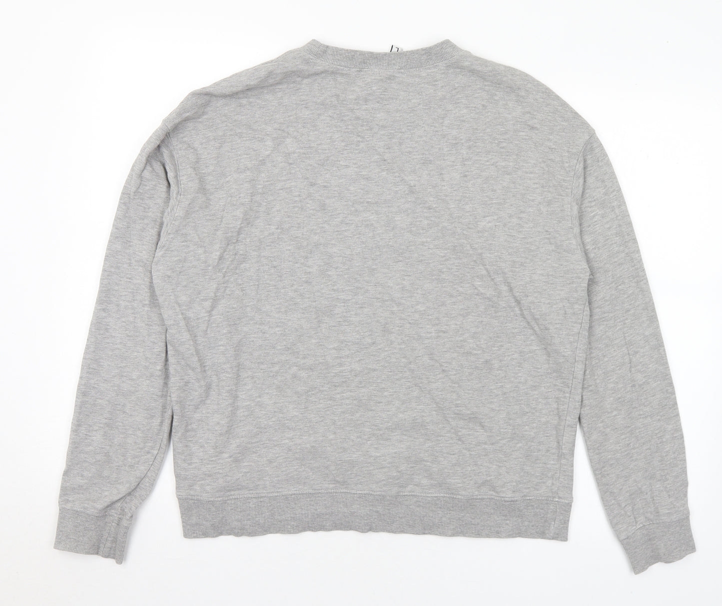 Divided Mens Grey Cotton Pullover Sweatshirt Size L - Nasa