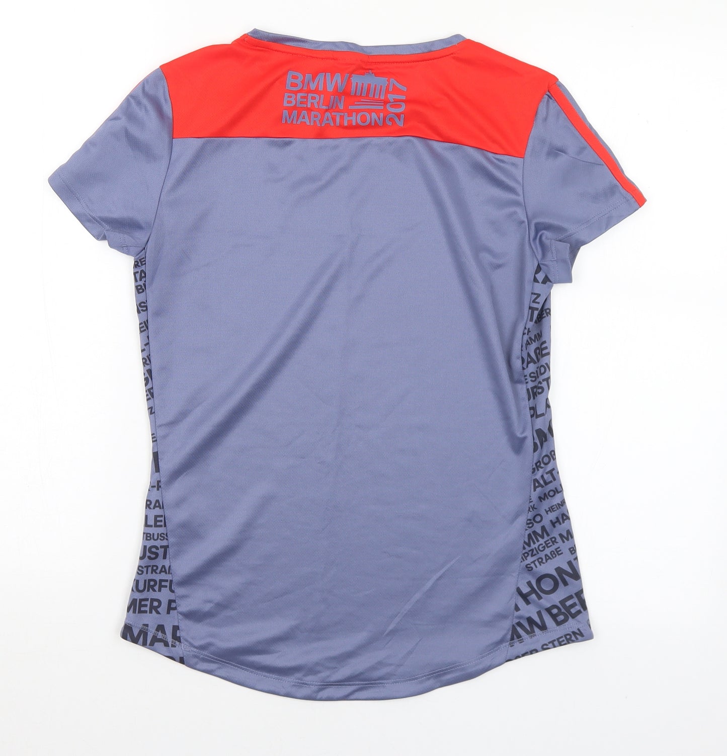 adidas Womens Multicoloured Geometric Polyester Basic T-Shirt Size S Round Neck - Logo