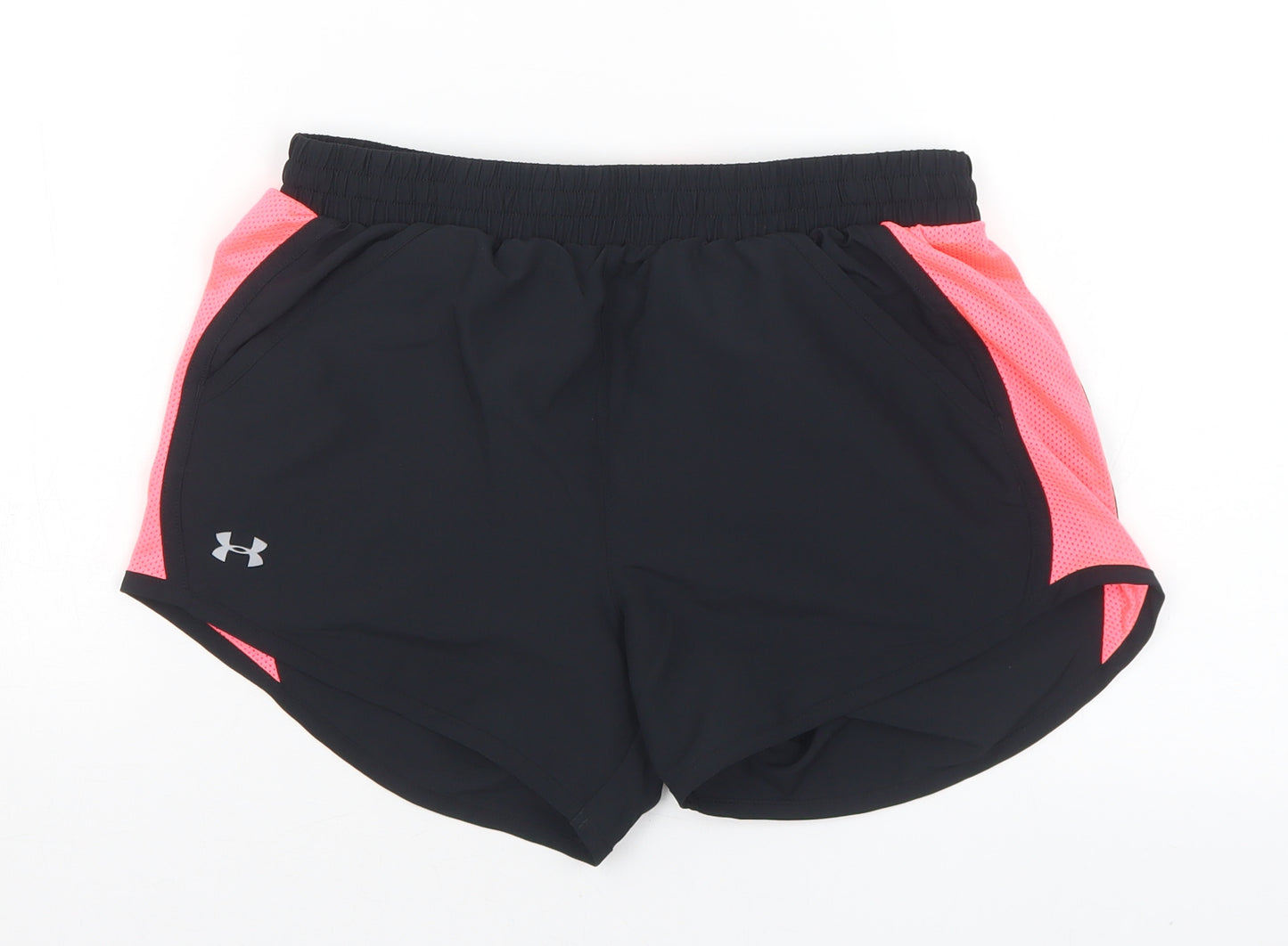 Under Amour Womens Black Polyester Hot Pants Shorts Size XS L4 in Regular